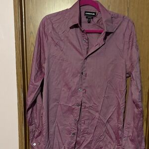 Express Dusty Rose Lightweight Shirt Jacket